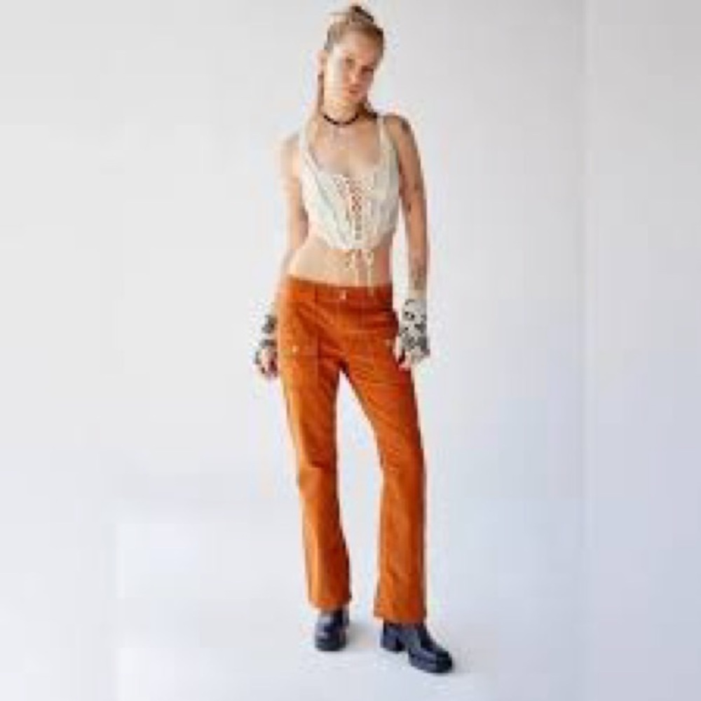 BDG Burnt Orange Corduroy Pants - Picture 5 of 5